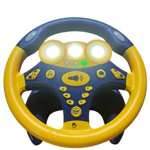 Electronic CHINESE SPEAKING ONLY Toy Steering Wheel Simulation Music Light Up